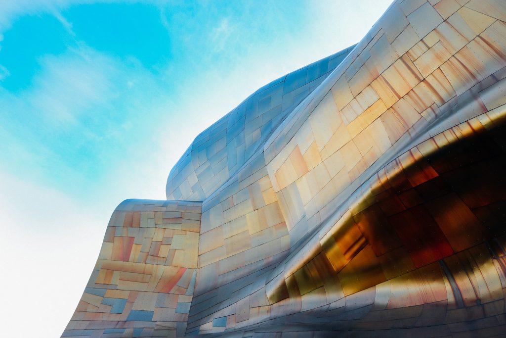 Seattle's EMP Museum, housed in a futuristic gallery designed by architect Frank Gehry, pays tribute to music, sci-fi, and pop culture under one roof.